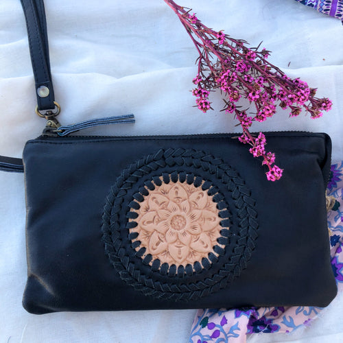 Cleo Clutch/Bag - Black